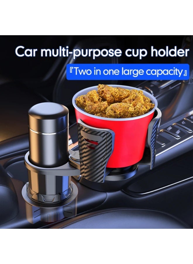 Bukela Car Cup Holder Extender Adjustable Base 2 in 1 Dual Layer Cup Holder Large Capacity Storage 360 Degree Rotating Cup Slot Large 10/40 oz. Bottles & Big Drinks,Travel Cup - Image 4
